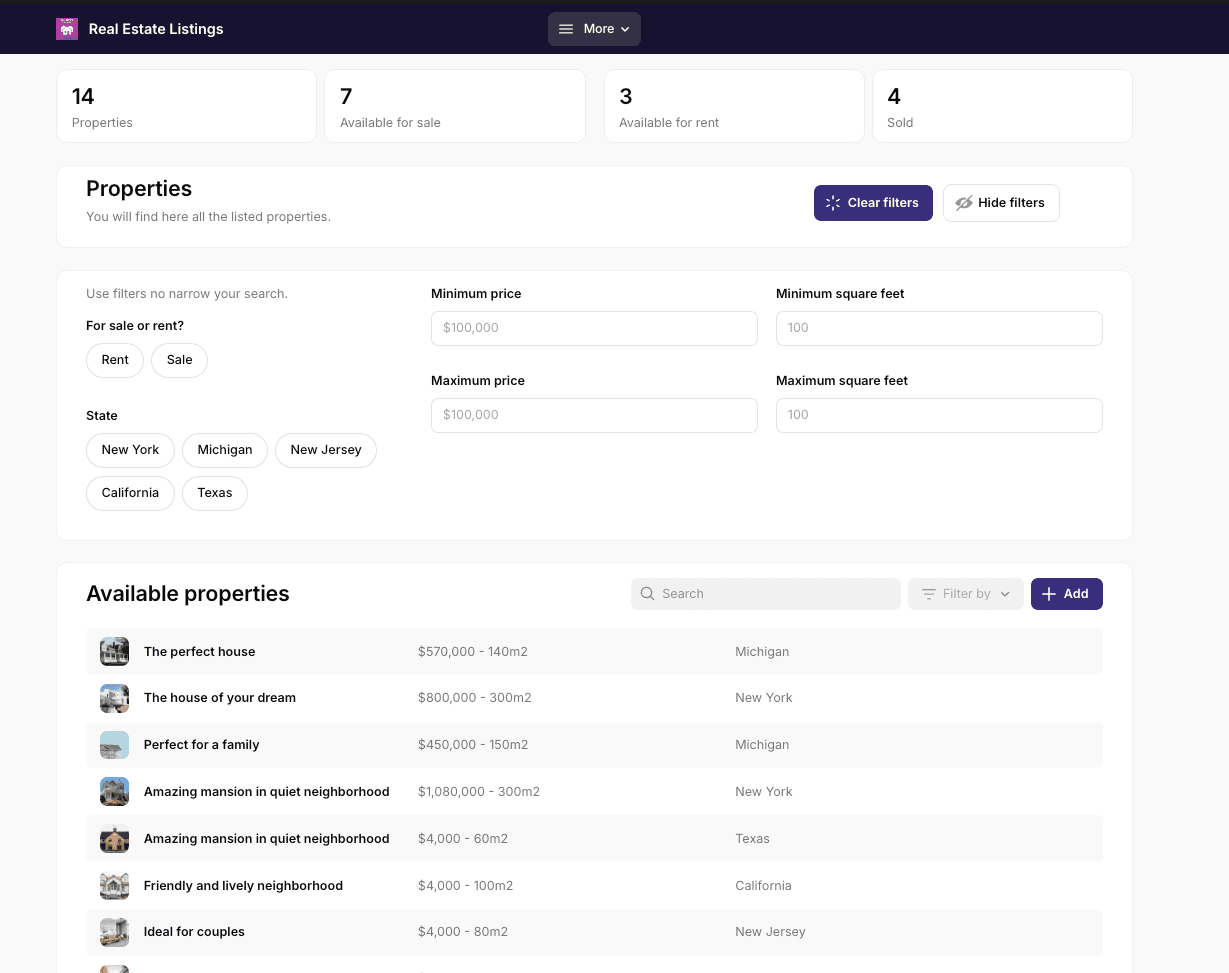 Real Estate Listings screenshot 1